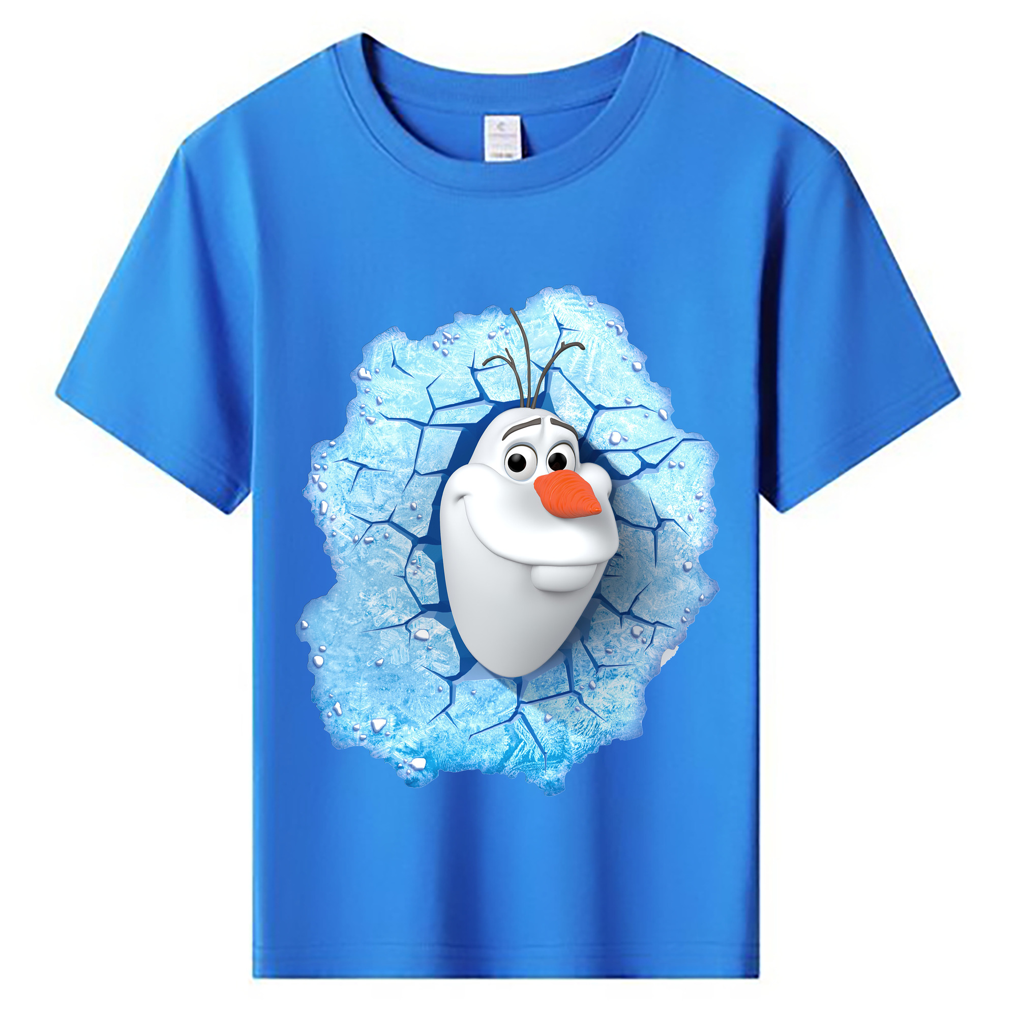 （画像用） アナと雪の女王 アンナ エルサ Frozen Anna Elsa 綿100％キッズTシャツ（フロントプリント）